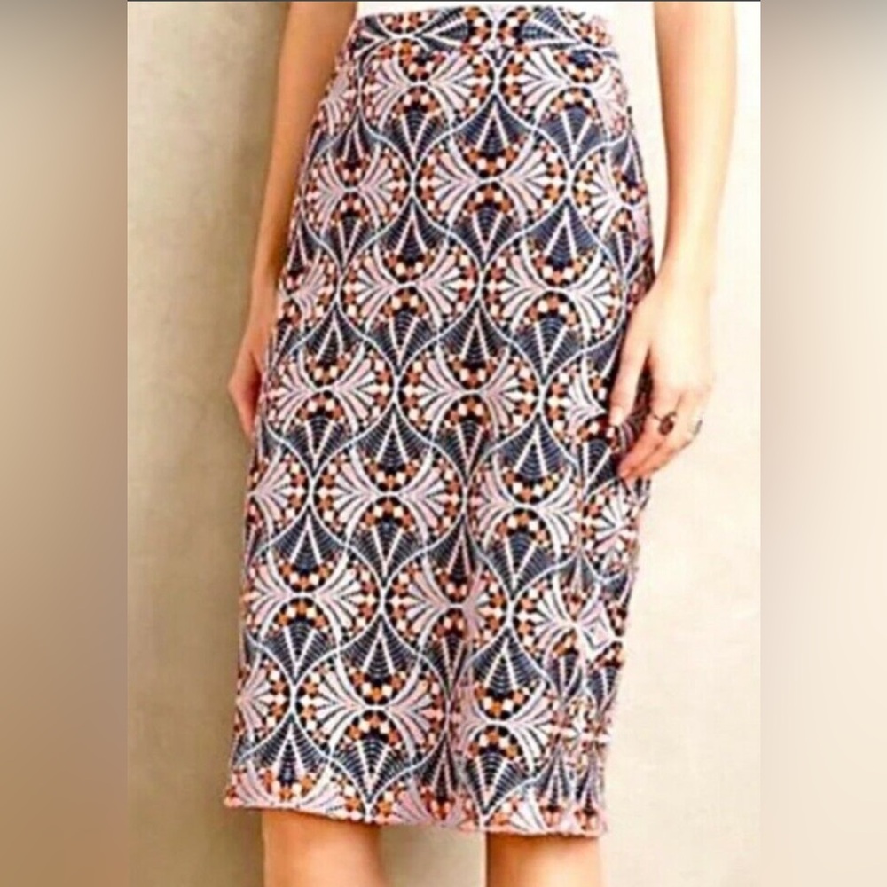 Classic Anthro lace overlay pencill skirt.